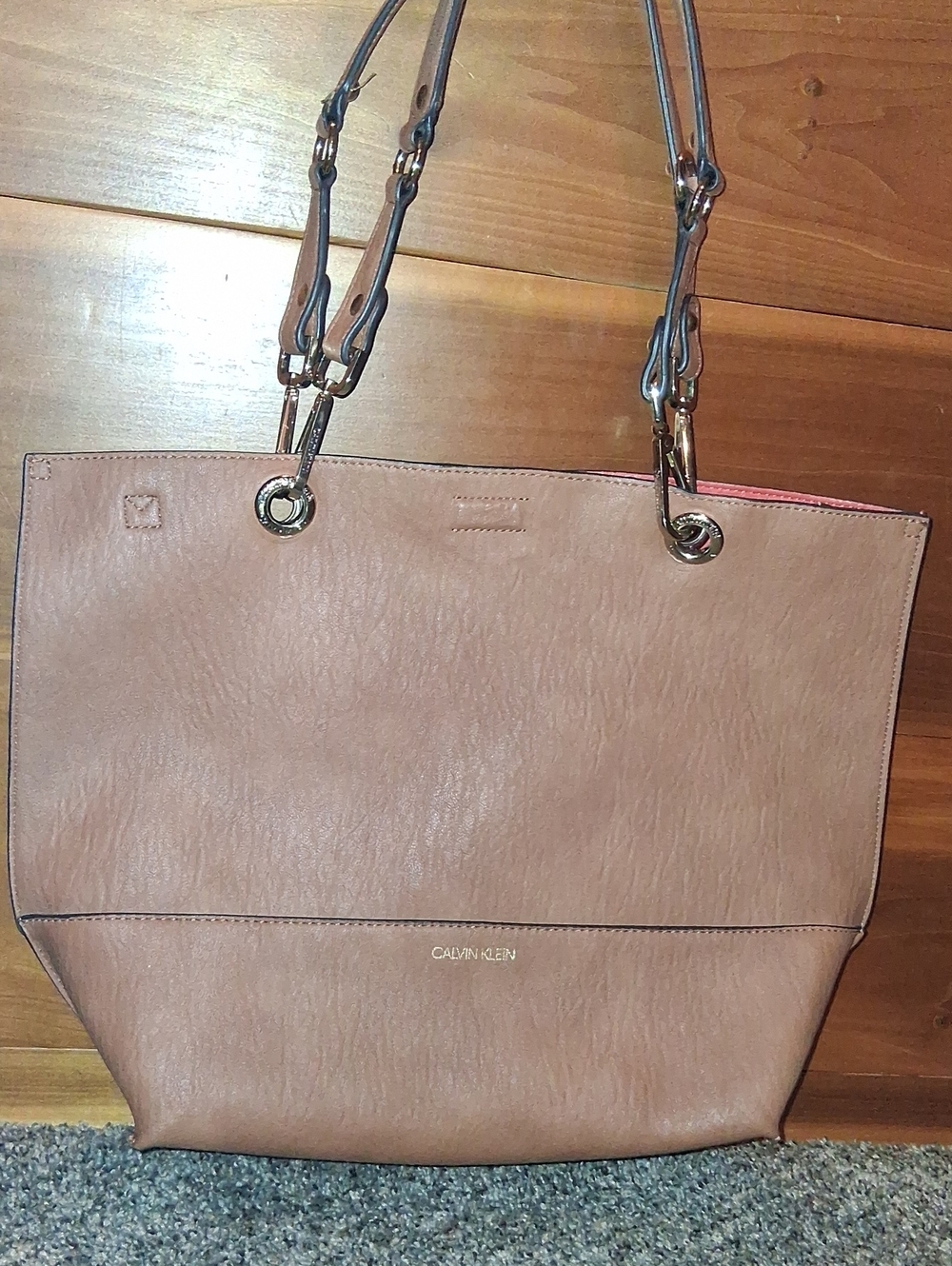 Calvin Klein Blush Brown Tote Bag
